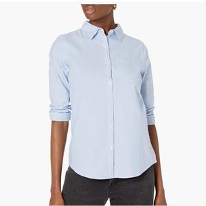 Blue, button down Oxford shirt
